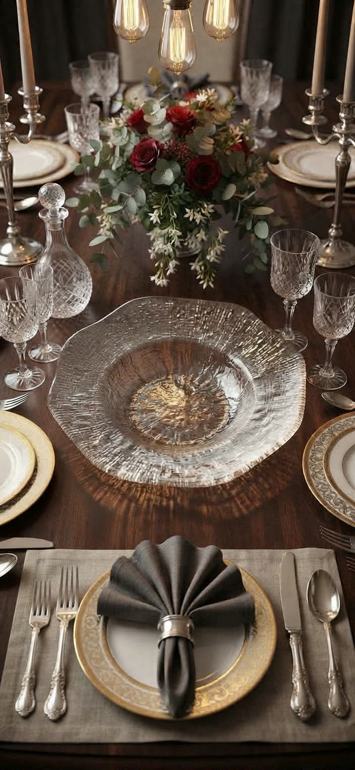 Diamant pasta Bowl 30cm Clear