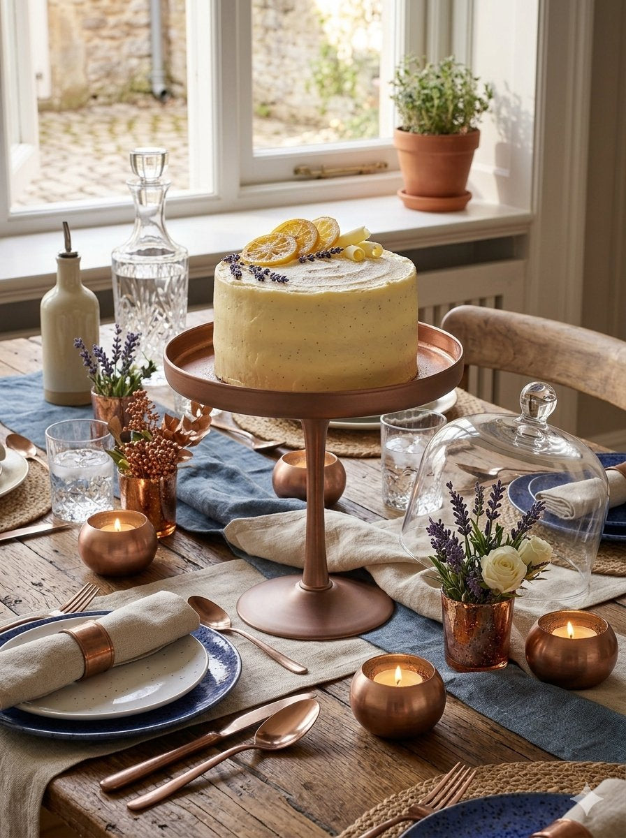 DOLCE VITA CAKE STAND 28.5 RED