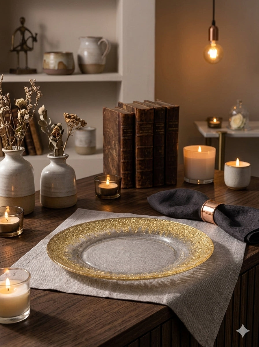 IVV Orizzonte Plate 22cm Clear Luxury Italian Design