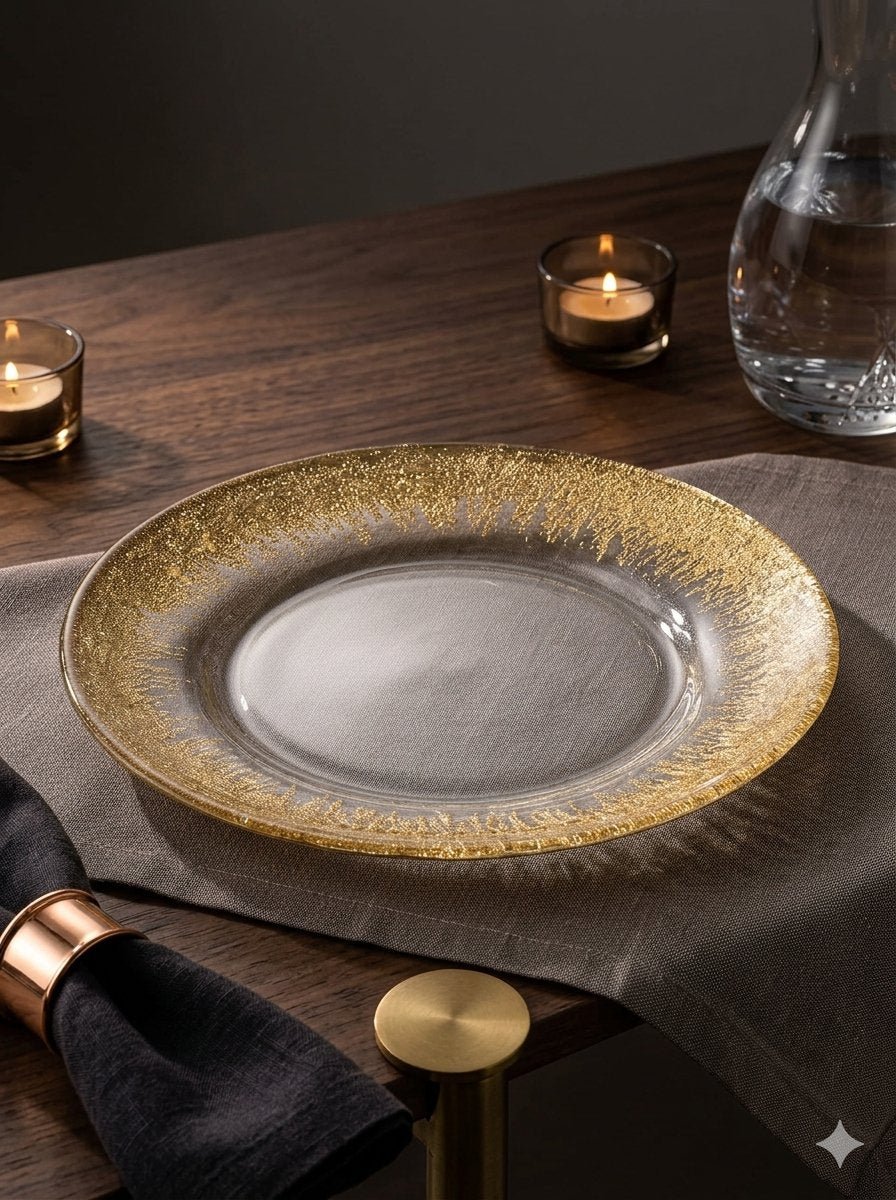 IVV Orizzonte Plate 22cm Clear Luxury Italian Design