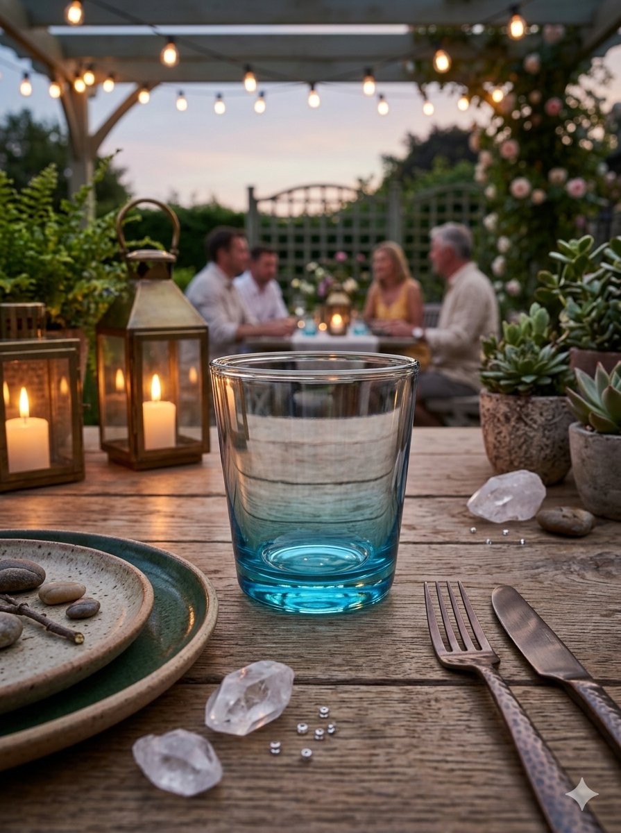 EASY SET 6 LIQUEUR GLASS AQUA