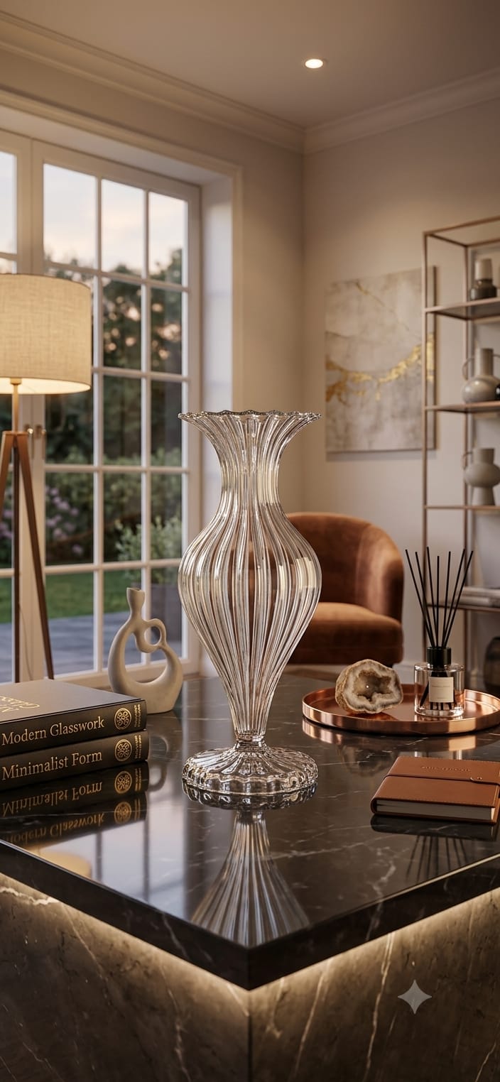 AURORA BUDVASE 20.5CM VE CLEAR