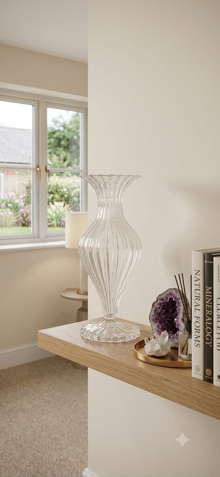 AURORA BUDVASE 20.5CM VE CLEAR