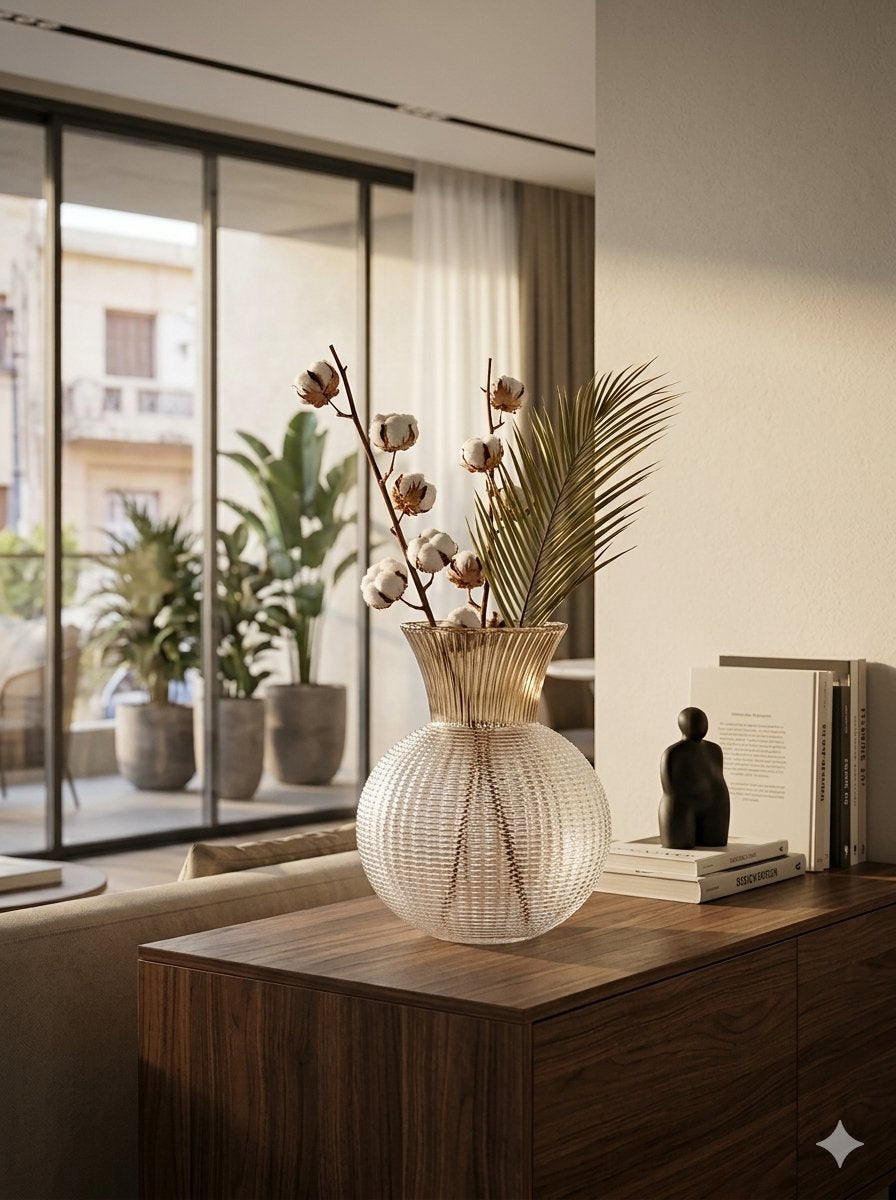 OPHELIA VASE 30 CM CLEAR/CHAM