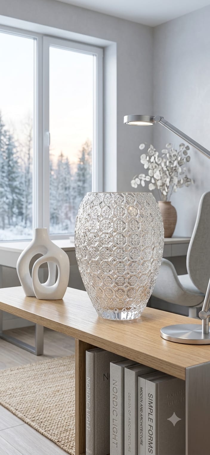 SIXTIES VASE H.27,5 CM. CLEAR