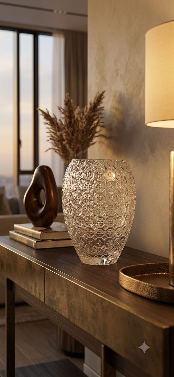 SIXTIES VASE H.27,5 CM. CLEAR