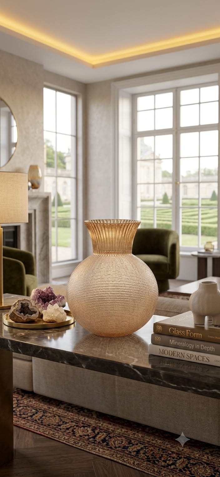 Ophelia amber vase H 30 cm