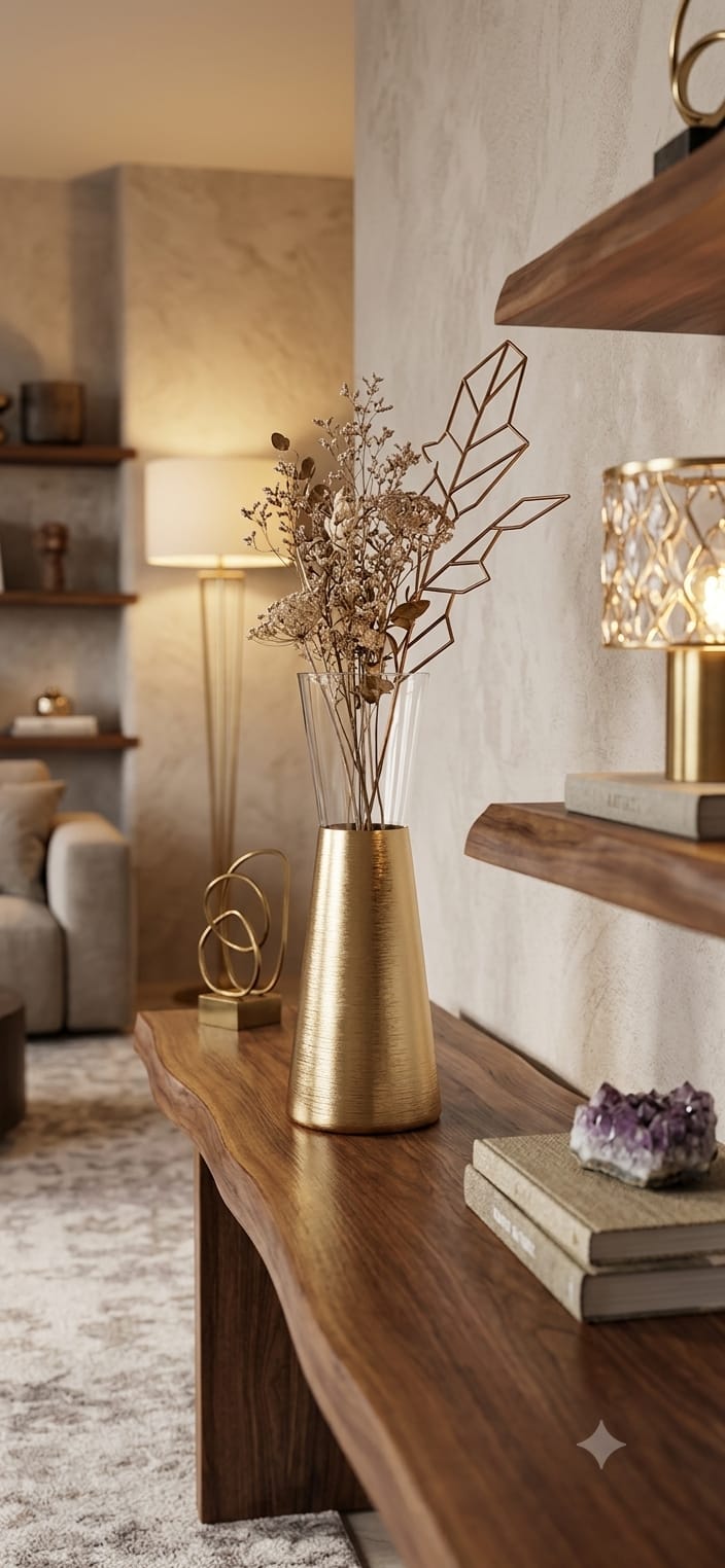 Futura vase Gold H 40,5 cm