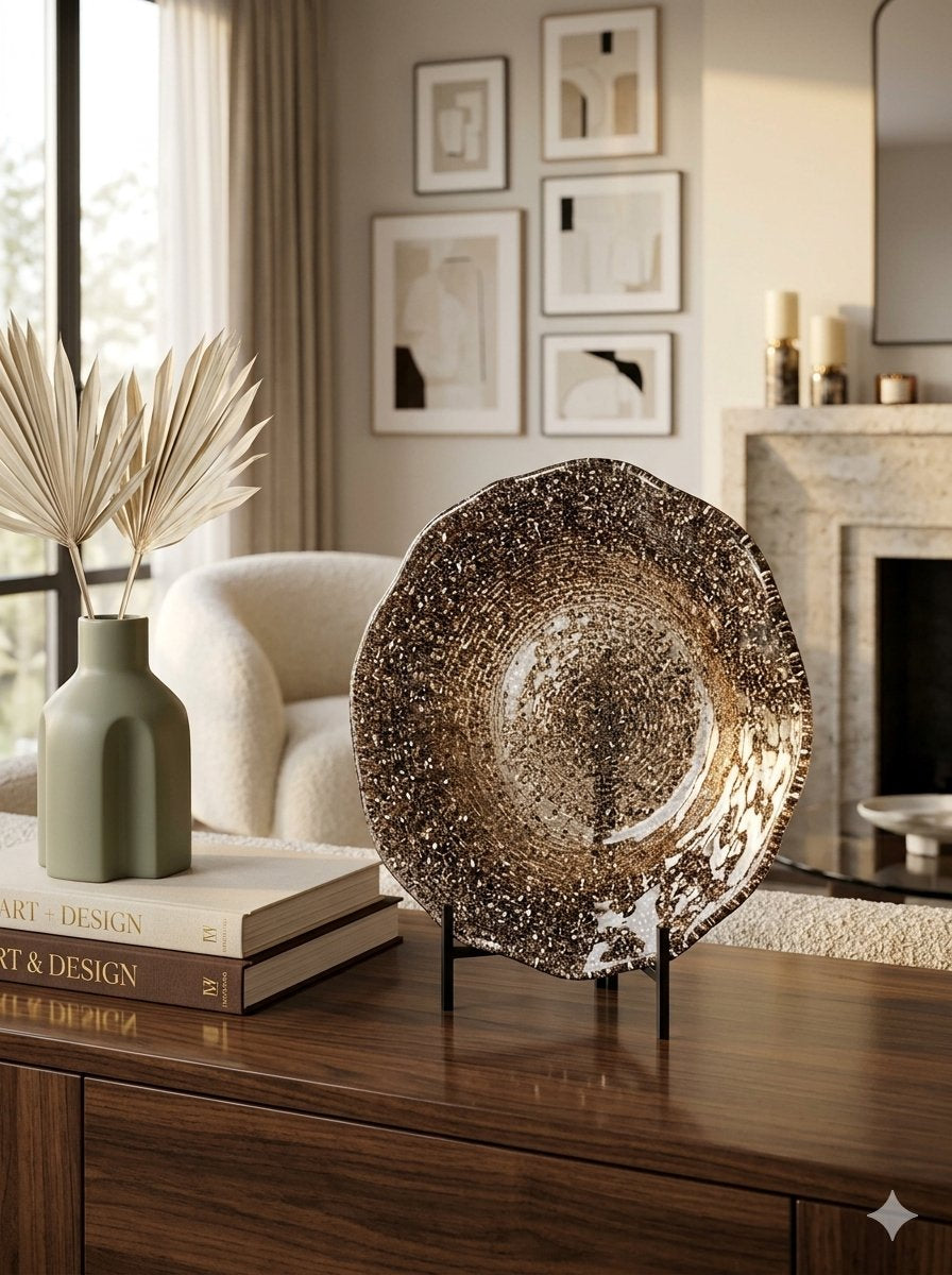 IVV Diamante Bowl 33 cm - Hazelnut Chrome