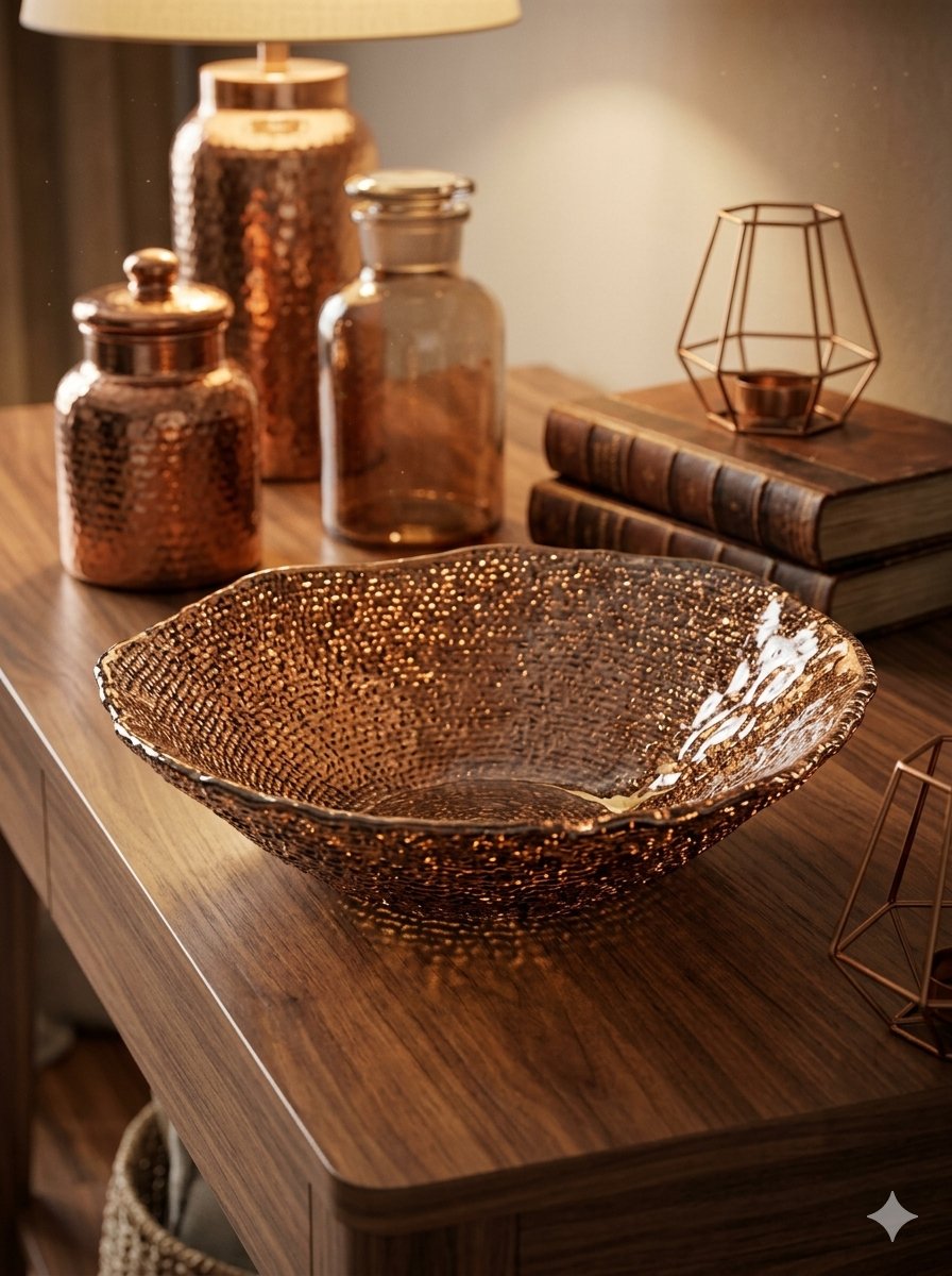 IVV Diamante Bowl 33 cm - Hazelnut Chrome