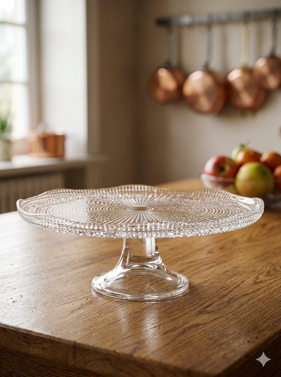 IVV Diamante Transparent Cake Stand 25 cm