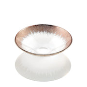 IVV Orizzonte 25cm Luxury Glass Bowl â€“ Clear with Gold Decoration