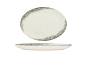 Kütahya Porselen Rustiground Oval Plate 26 cm