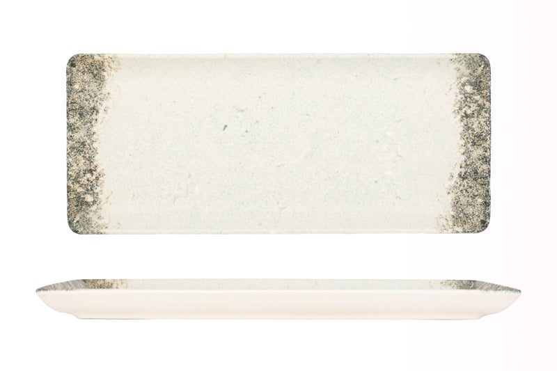 Kütahya Porselen Rustiground Rectangular Plate 35 x 15 cm