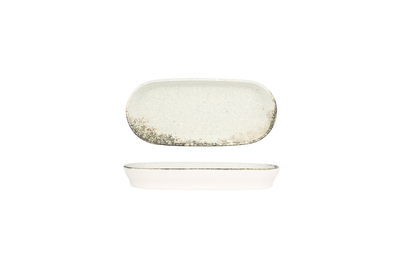 Kütahya Porselen Rustiground Oval Plate 14 cm