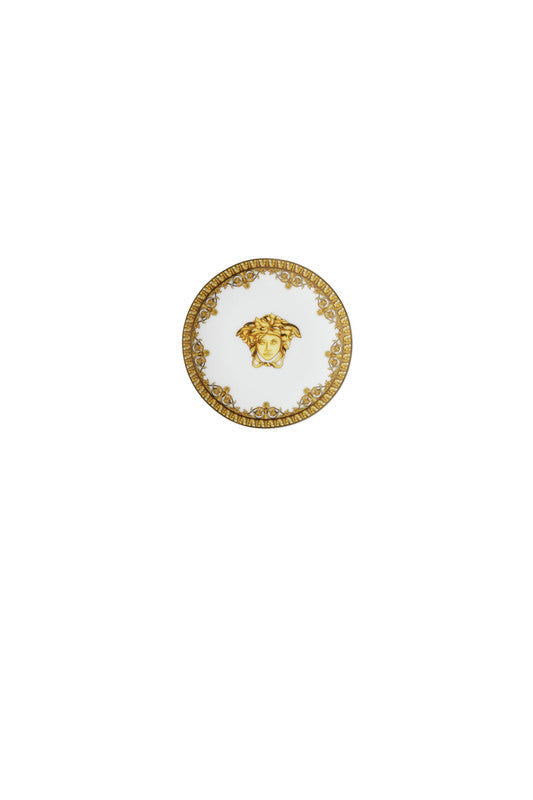 Versace I Love Baroque Porcelain Flat Plate 10 cm White Gold Rosenthal Made in Germany