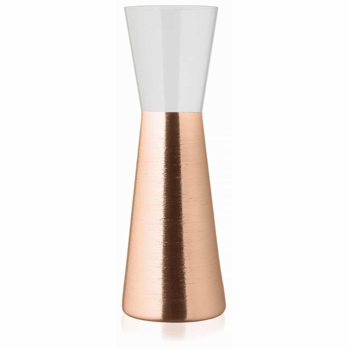 FUTURA VASE H. 30.5 CM CLEAR COPPER DECORATION