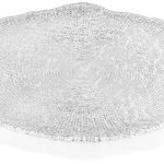 IVV Diamanté transparent charger platter Ø 34 cm clear pressed glass luxury