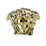 Versace Break the Bank Gold Porcelain Money Box – Luxury Coin Bank Front View