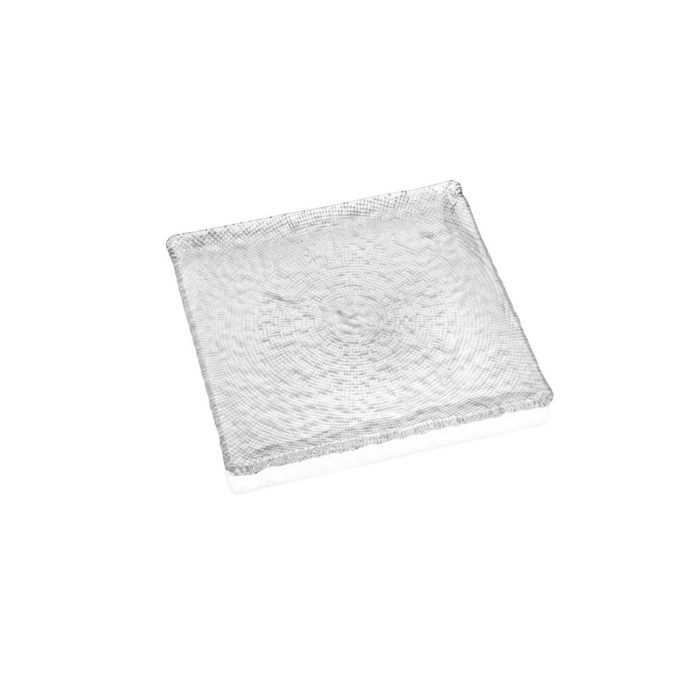 DIAMANTE PLATE 23.5X23.5 CLEAR - Image 1