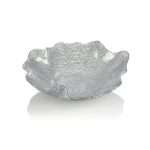 “IVV FOLIES 33 cm pearl grey luxury glass bowl”