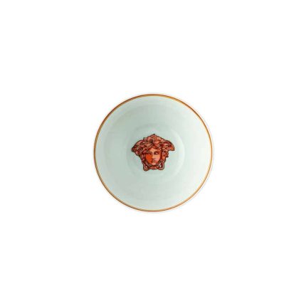 Versace Medusa Amplified Orange Coin Soup Bowl 6 inch, 28 oz - Image 3