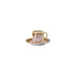Versace Medusa Amplified Pink Coin Espresso Cup & Saucer – Luxury Porcelain Set