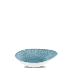 RAKU TOPAZ BLUE DISH 16x14.5cm