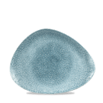 RAKU TOPAZ BLUE TRIANGLE PLATE