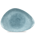 RAKU TOPAZ BLUE TRIA PLATE35.6