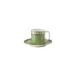 Fern Green Cup/Saucer 4 tall