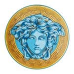 Versace Medusa Amplified Blue Coin Service Plate – 33 cm Luxury Porcelain
