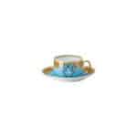 Versace Medusa Amplified Blue Coin luxury porcelain tea cup and saucer set