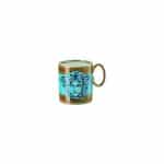 Luxury Versace Medusa Amplified Blue Coin porcelain mug with handle – 0.30L cylindrical design