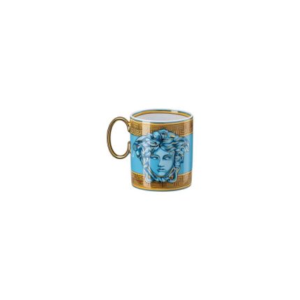 Versace Medusa Amplified Blue Coin Mug with Handle Ø 7.2 cm, 0.30 L - Image 2
