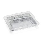 Luxury clear glass appetizer dish with 4 compartments by IVV – All-in-One Collection
