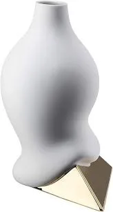 Rosenthal La Chute Gold Titanized Luxury Vase – 28 cm Porcelain by Cédric Ragot