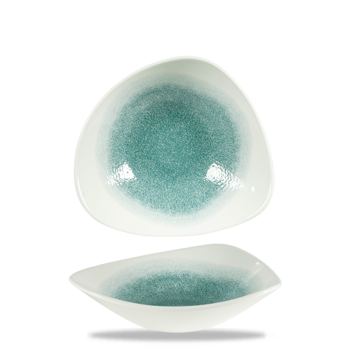 RAKU JADE GREEN LOTUS BOWL23.5 - Image 1
