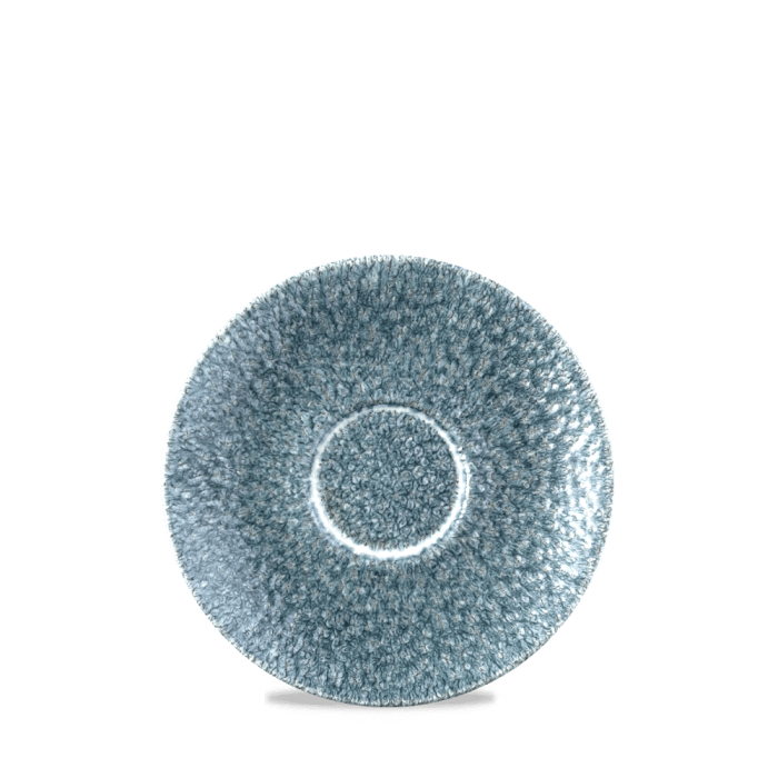 RAKU TOPAZ BLUE  SAUCER 15.6cm - Image 1
