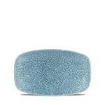 Raku Topaz Blue Oblong 20x12.1