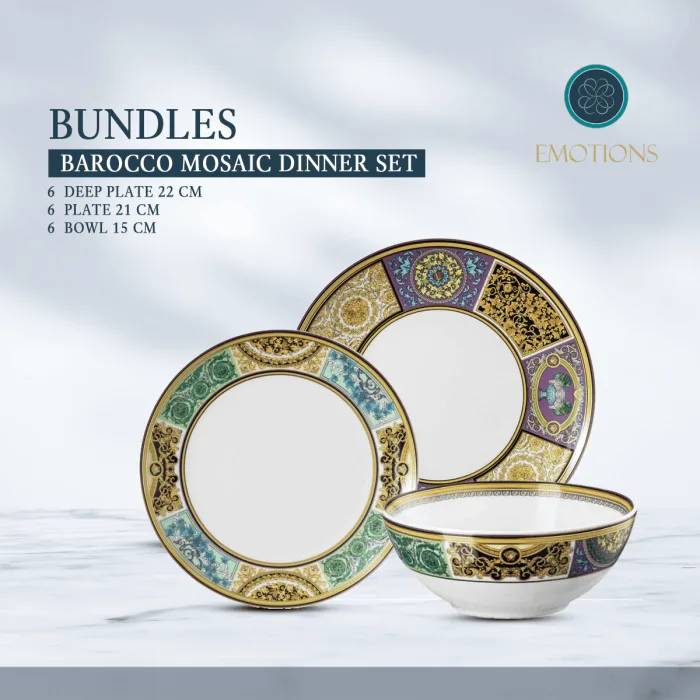 Barocco Mosaic Dinner Set - Image 1
