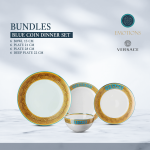 Blue Coin Dinner Set