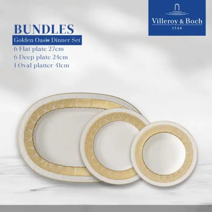 Golden Oasis Dinner Set 14 Pieces - Image 1