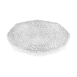 IVV Diamanté clear 37 cm glass platter with textured Diamanté pattern