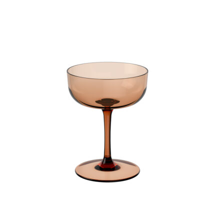 Villeroy & Boch Like Clay luxury champagne bowl set 2 pcs crystal clay brown 120ml