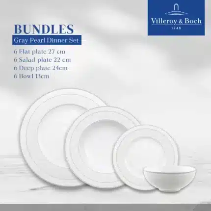 Gray Pearl Dinner Set