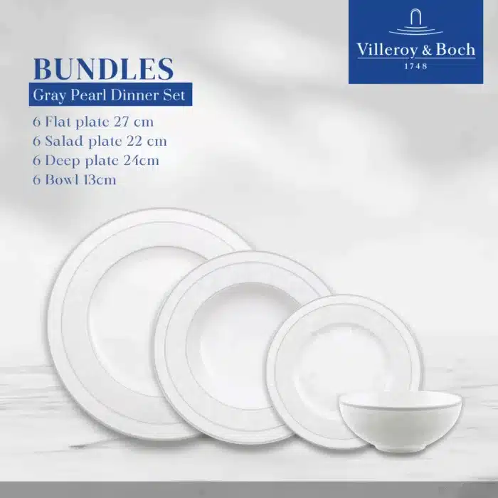Gray Pearl Dinner Set - Image 1