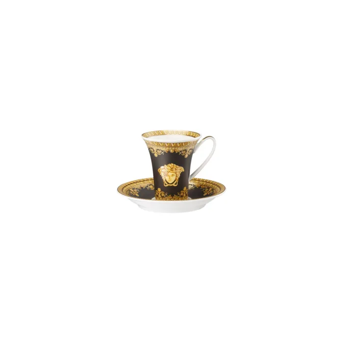 Baroque Nero Cup/Saucer 2 tall - Image 1