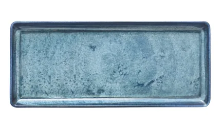 Blue Stone rect. plate 35x15 CM