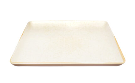 Sand Wind square plate 27x27 Cm